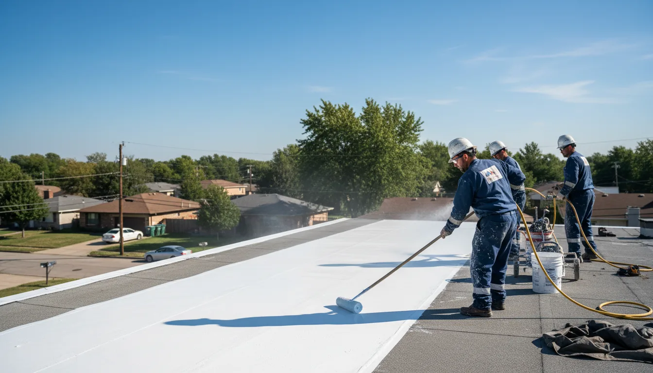 Commercial roof coating in Maple City, KS near me